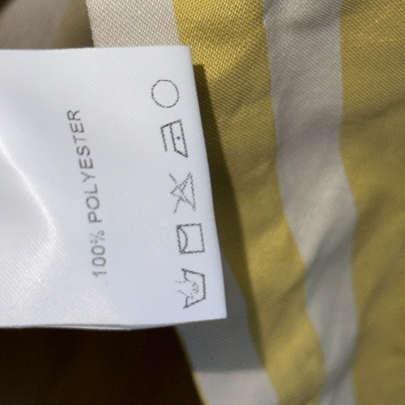 GORGEOUS Tia Cibani Yellow Striped Box Fit Oversized Dress Sz. M - Picture 7 of 7